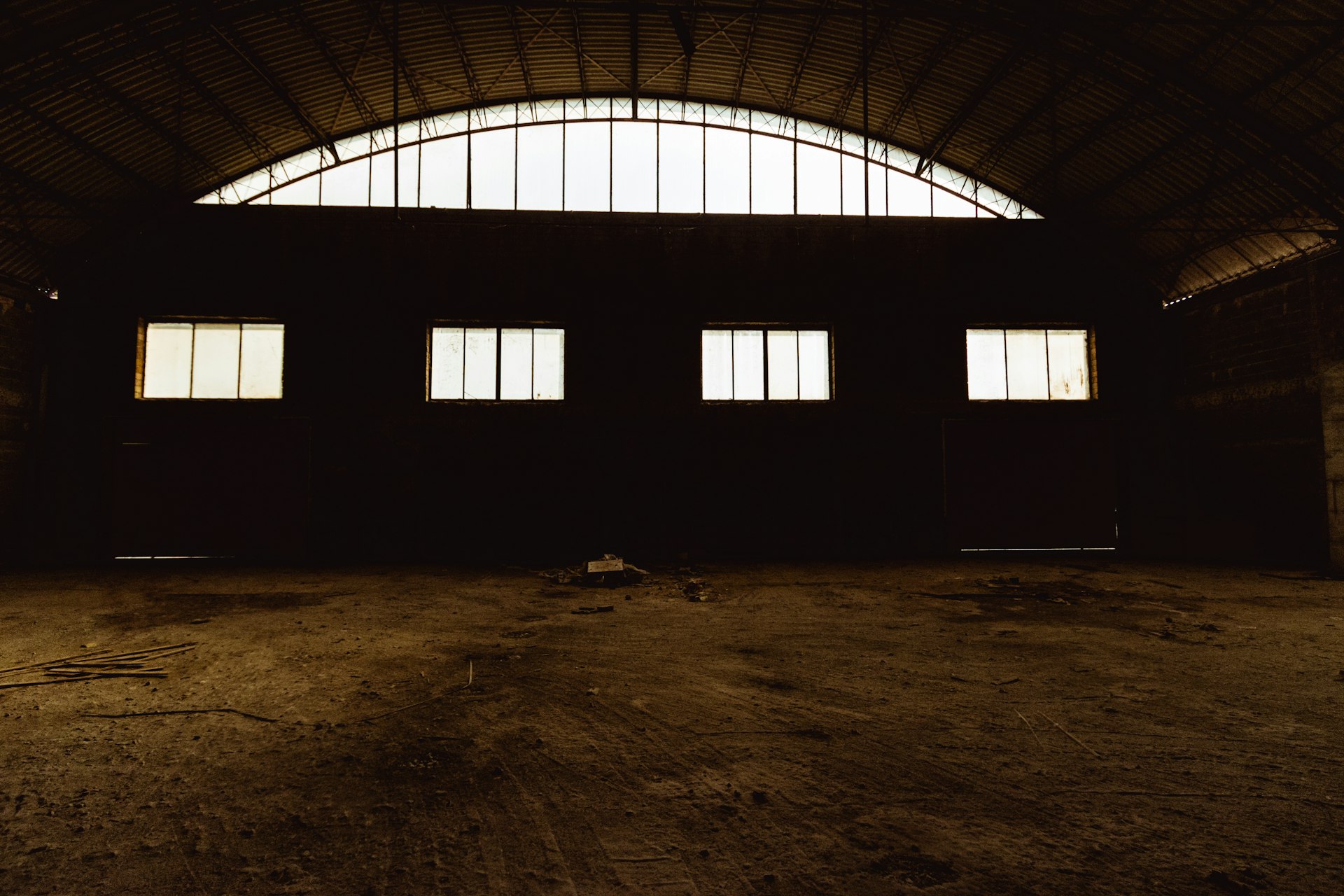 gray museum interior